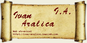 Ivan Aralica vizit kartica